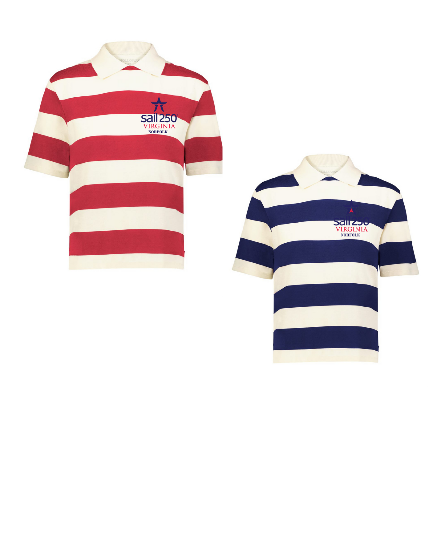 Ladies Stripe Nautical Polo