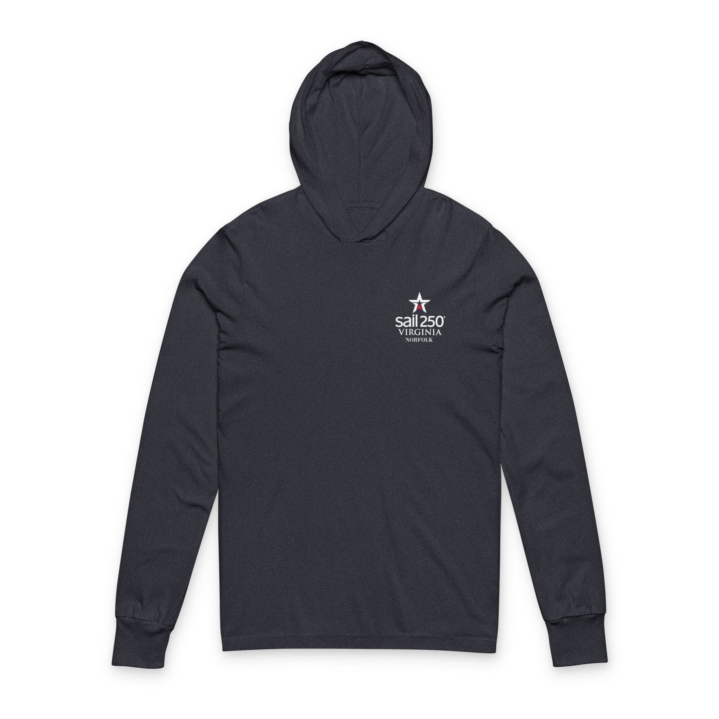 Sail250® Virginia Unisex Hooded Long Sleeve Tee