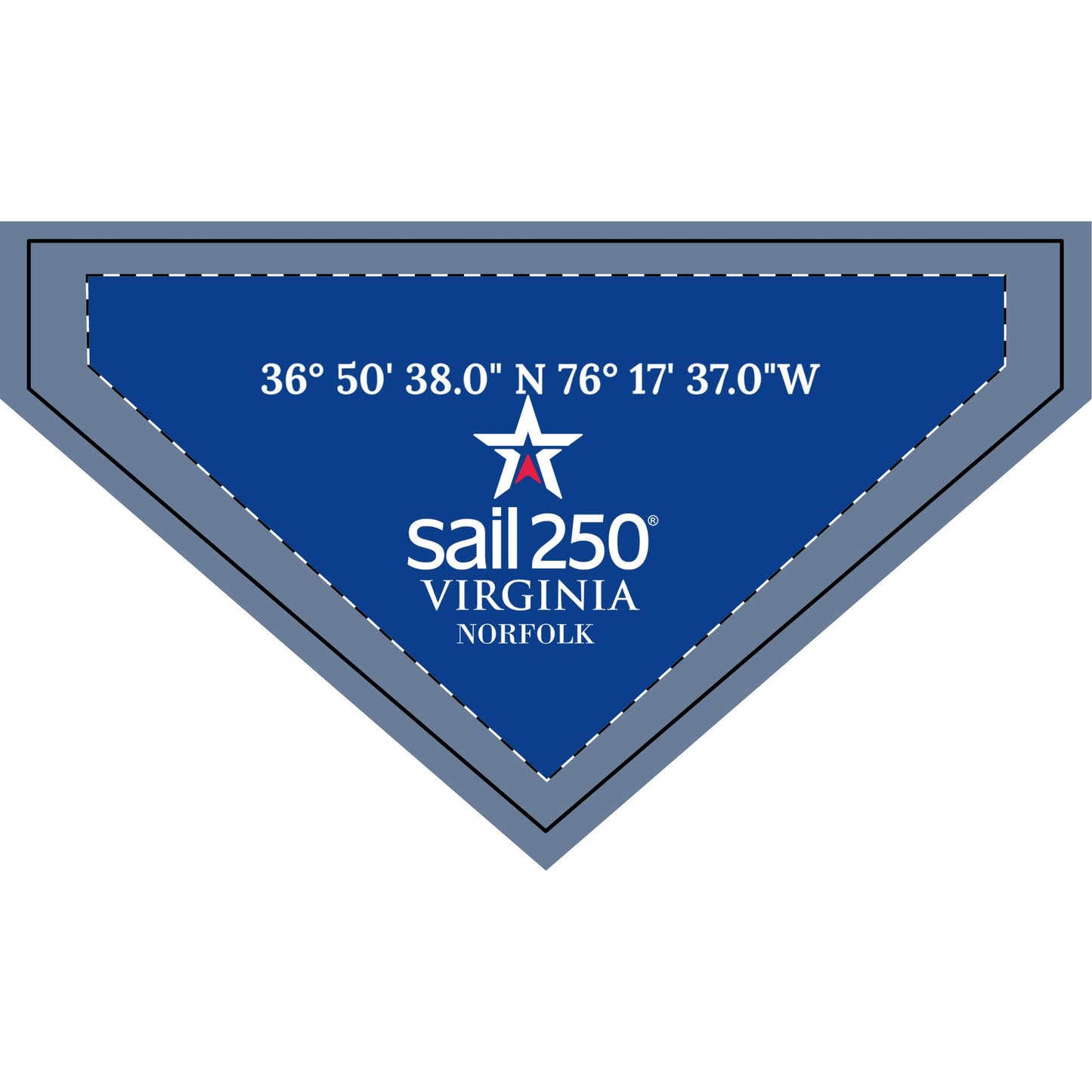 Sail250® VA Clip-On Pet Bandana – Adjustable & Ready for Adventure