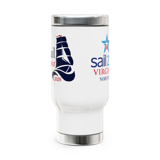 Sail250® VA Stainless Steel Travel Mug with Handle, 14oz