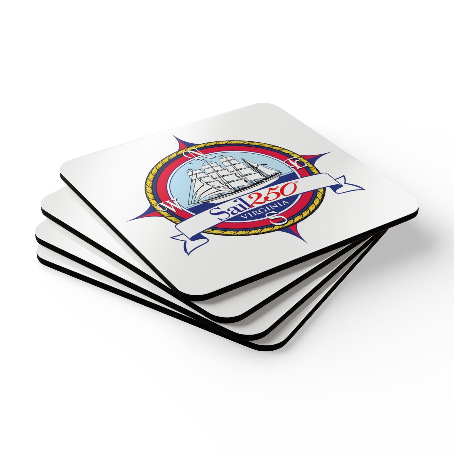 Sail250® VA Corkwood Coaster Set