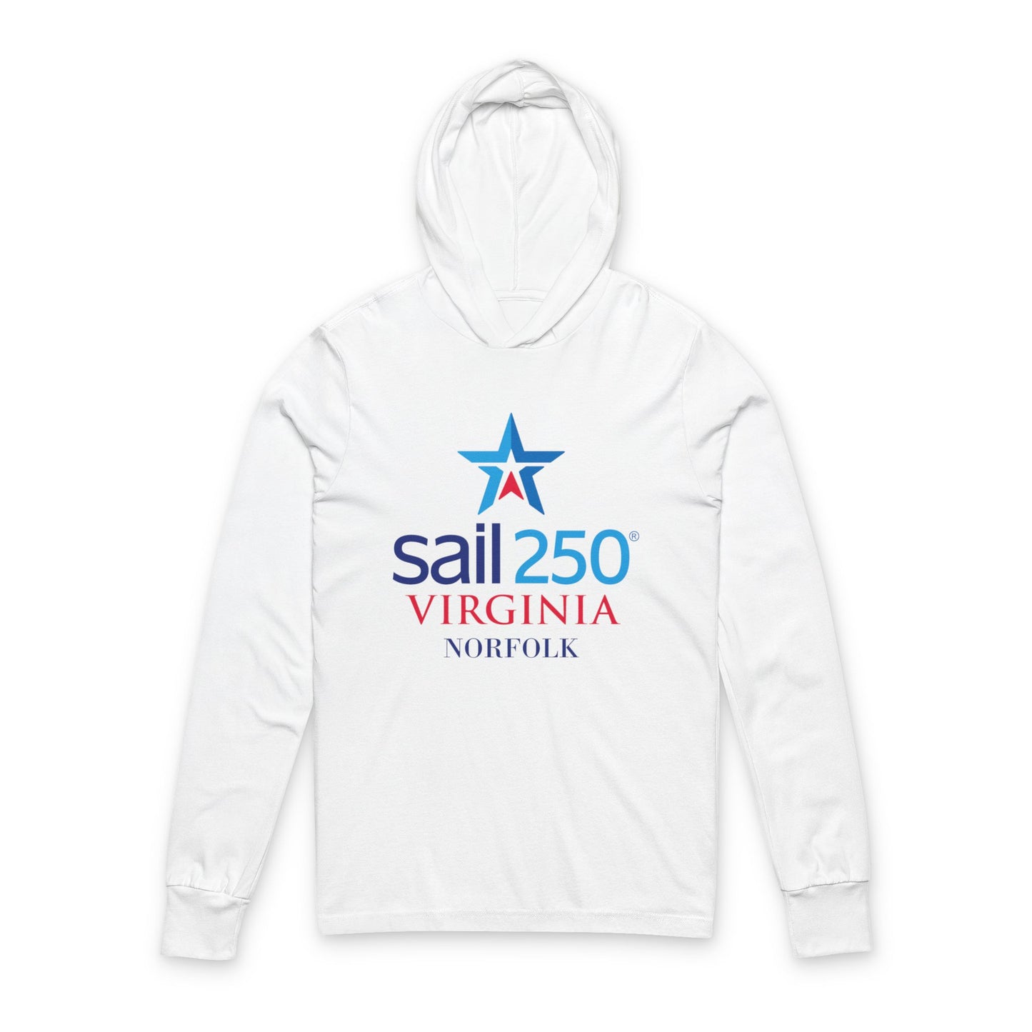 Sail250® Virginia Unisex Hooded Long Sleeve Tee