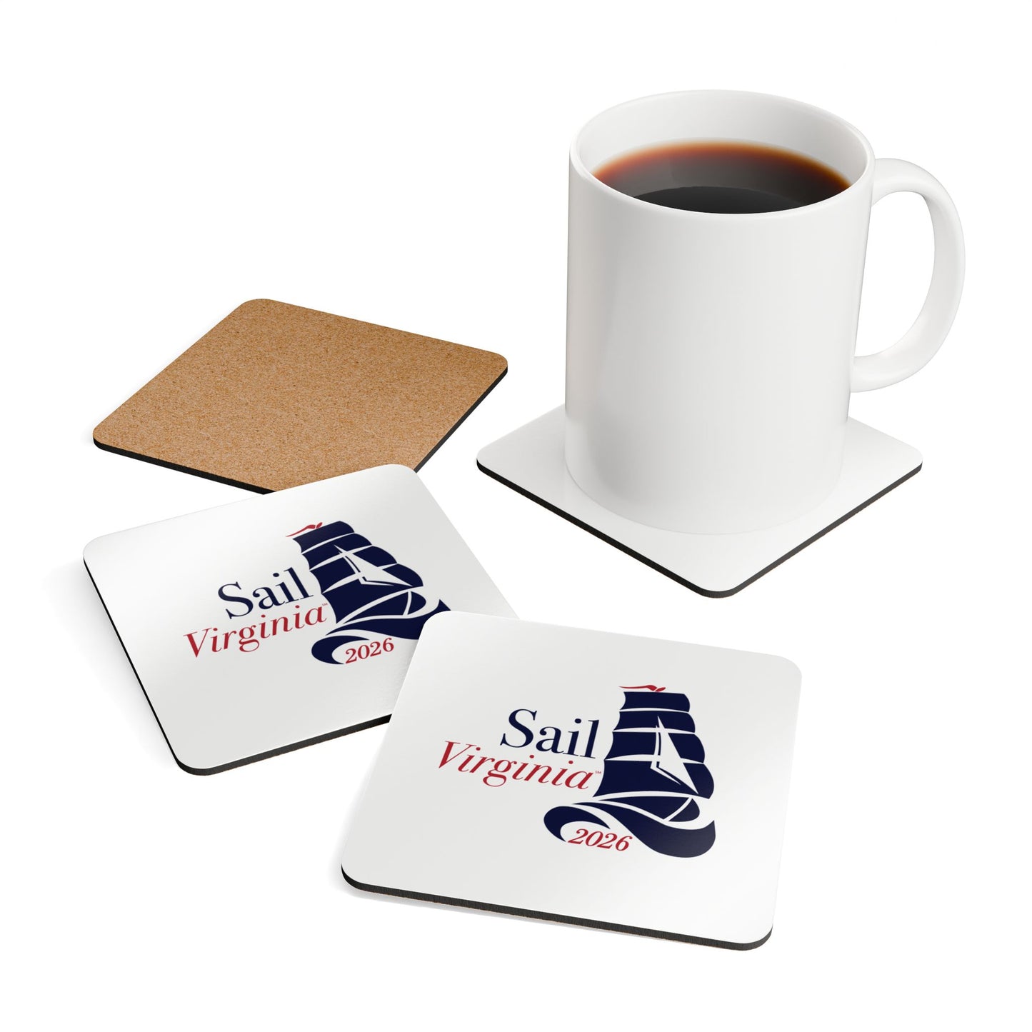 Sail250® Virginia Corkwood Coaster Set