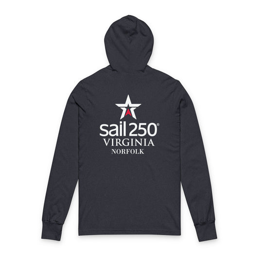 Sail250® Virginia Unisex Hooded Long Sleeve Tee