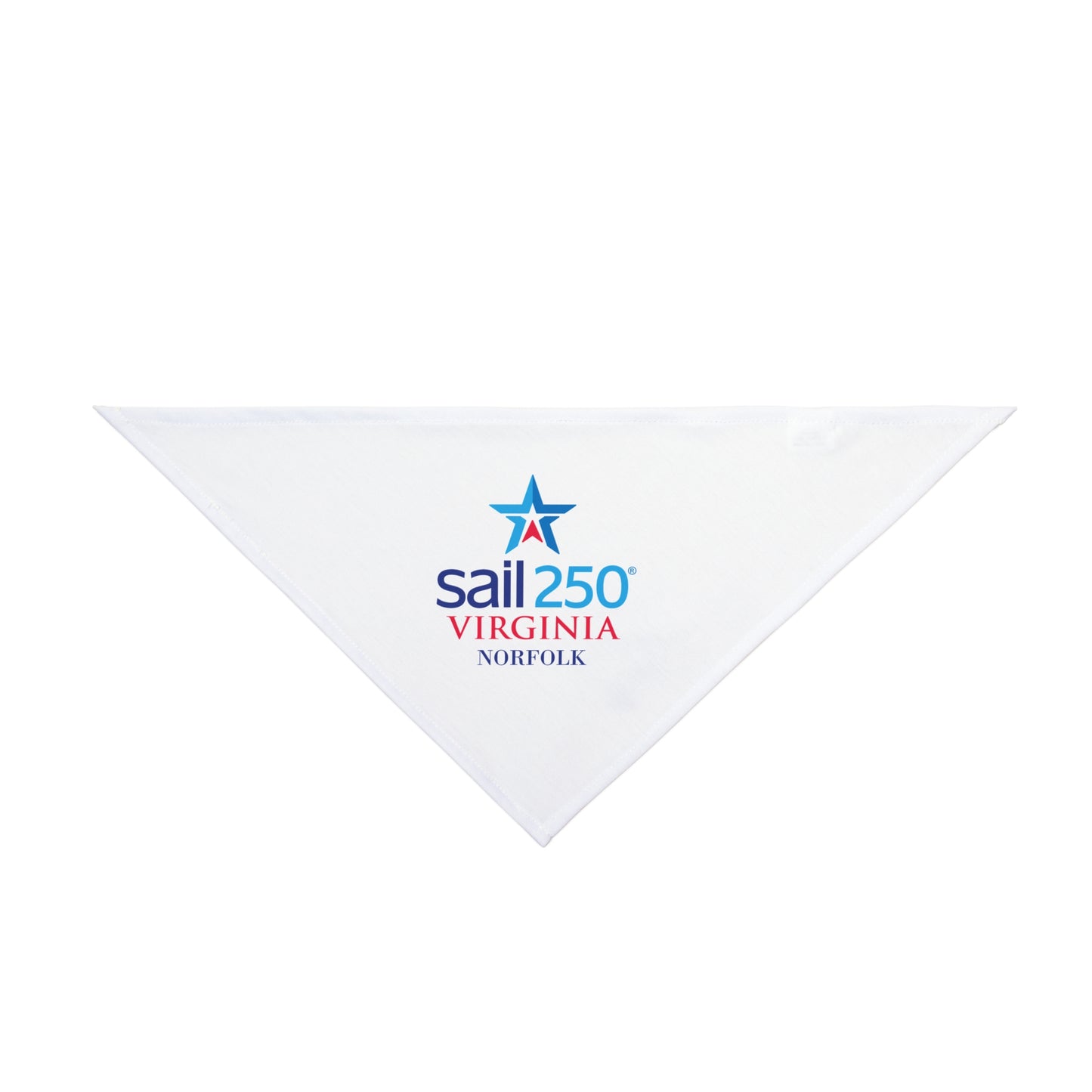Sail250® Virginia  Custom Dog Bandana – Nautical Style for Your Four-Legged First Mate