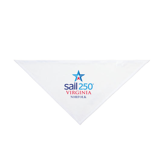 Sail250® VA Custom Dog Bandana – Nautical Style for Your Four-Legged First Mate