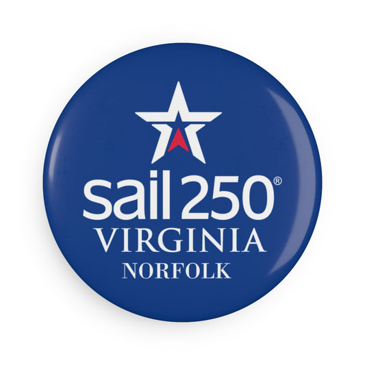 Sail250® Virginia Refrigerator Magnet, Round (1 & 10 pcs)