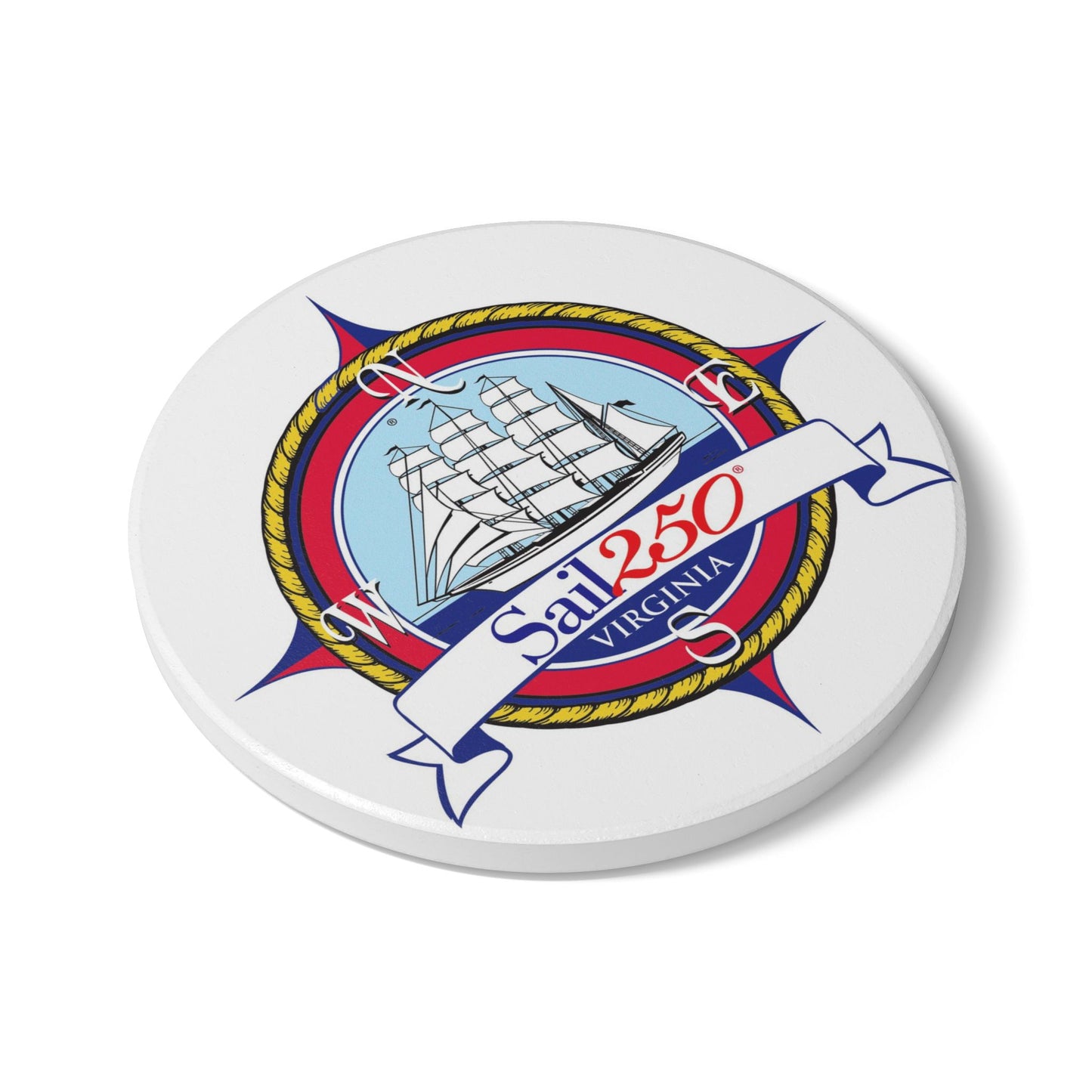 Sail250® Virginia Ceramic Coaster CL