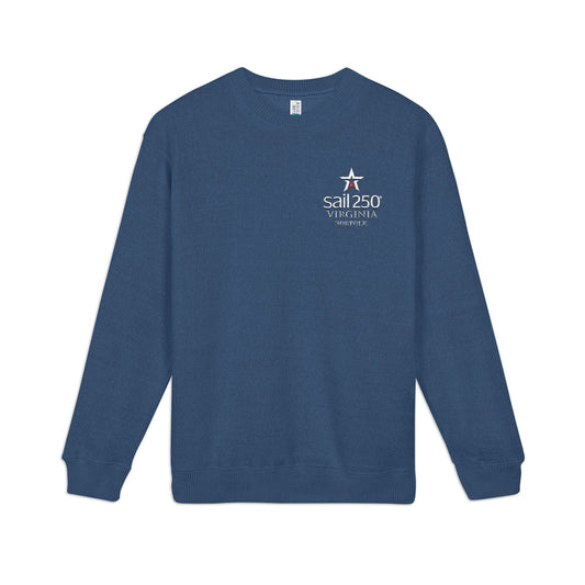 Sail250® Virginia  Unisex Nantucket Crewneck Sweatshirt (Embroidery)