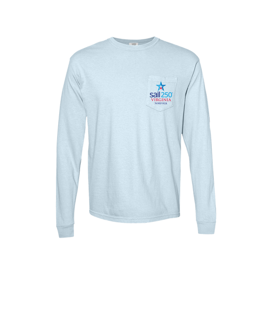Sail250® Virginia Unisex Long Sleeve Pocket T-Shirt