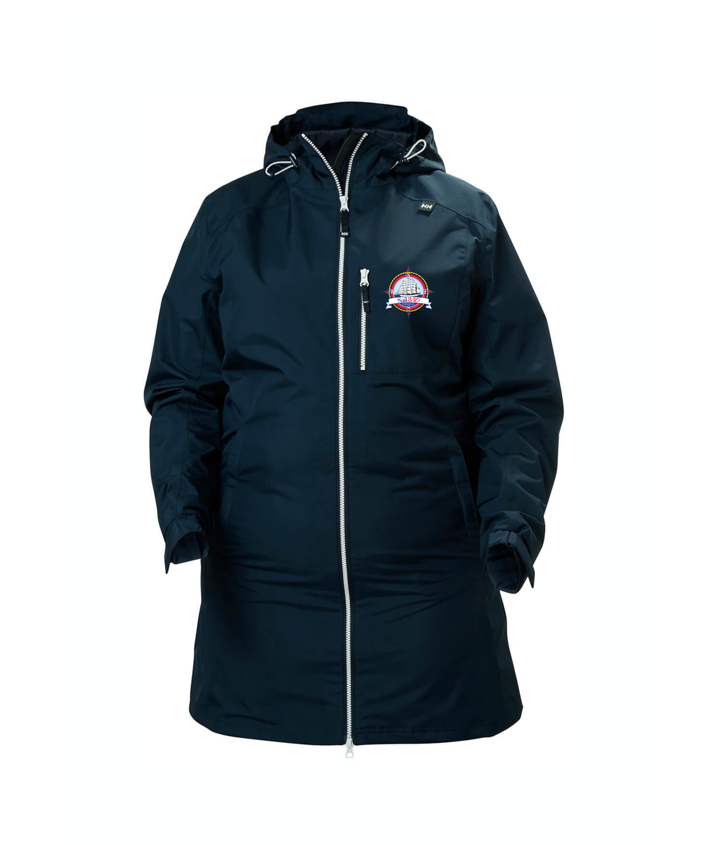 Sail250® Virginia Helly Hansen Women's Long Belfast Rain Jacket-CL