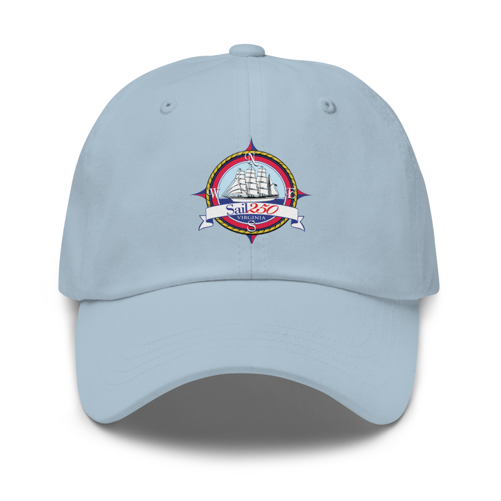 Sail250® Virginia Compass Logo Dad hat-Printed