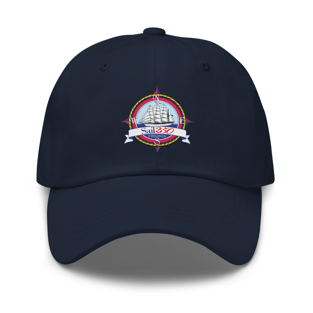 Sail250® Virginia Compass Logo Dad hat-Printed