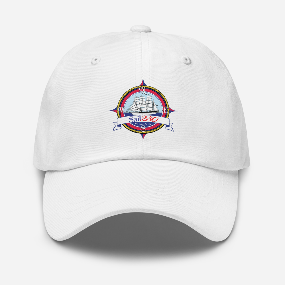 Sail250® Virginia Compass Logo Dad hat-Printed
