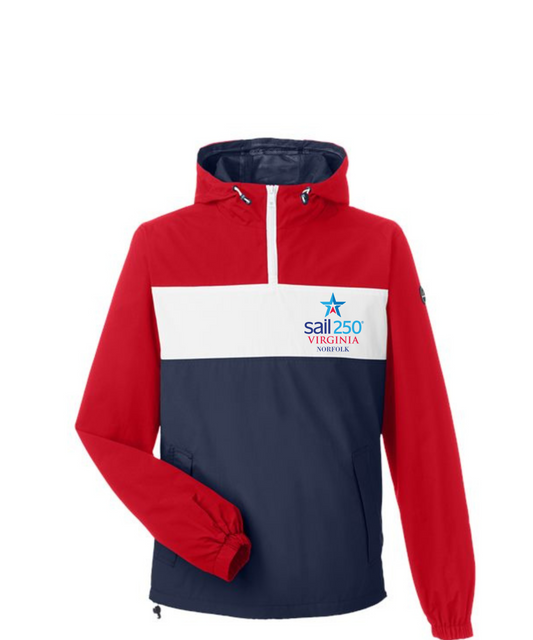 Nautica Sail250® Virginia Unisex Windward Anorak Hooded Quarter-Zip Jacket
