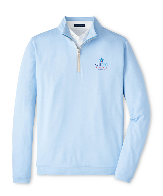 Sail250® VA Peter Millar Men's Albatross Cotton-Blend Pique Quarter-Zip